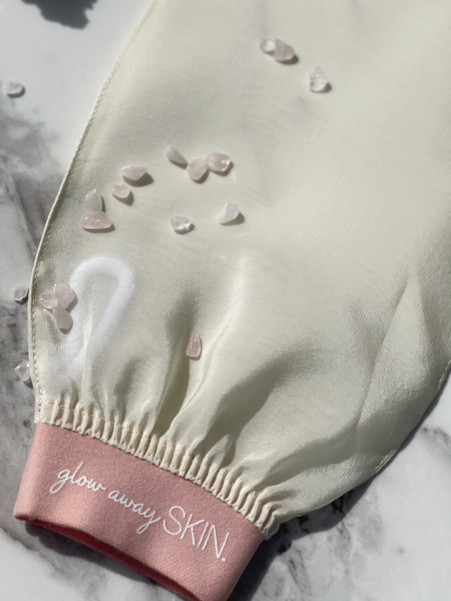 Deep Exfoliating Glove Deluxe Scrub For Sensitive Skin Glow Away SKIN